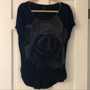 Edista Black/Grey Top